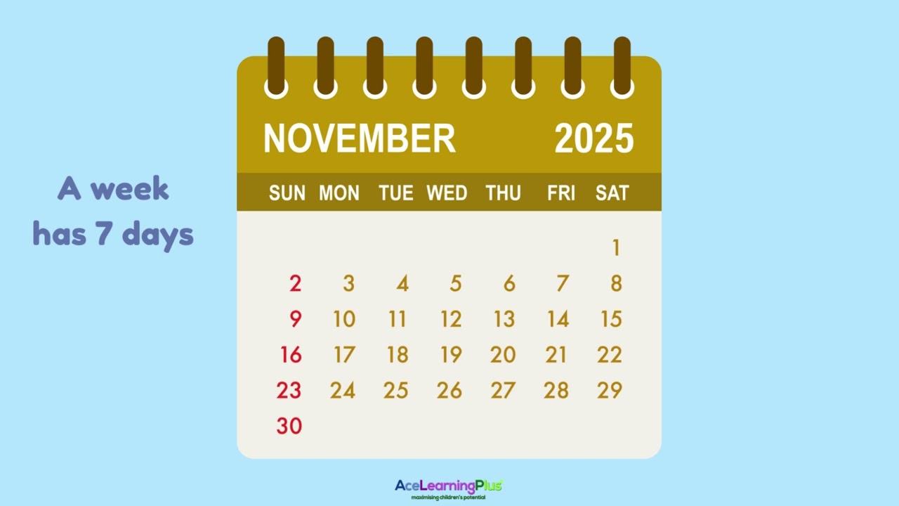 Year 1 Days, Months, and Year