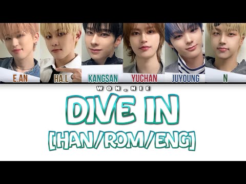 Dive In By NCHIVE Colour Coded Lyrics Han Rom Eng 