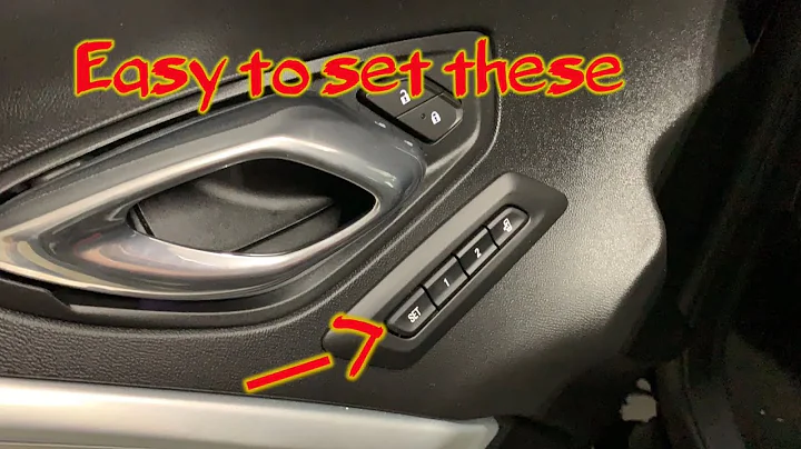 How to set Memory seats and easy exit on 2017 Chevy Camaro ZL1 ( and most late model Chevrolets)