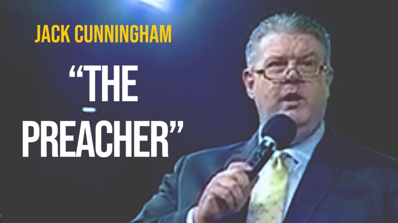 Pastor Jack Cunningham preaching “The Preacher”