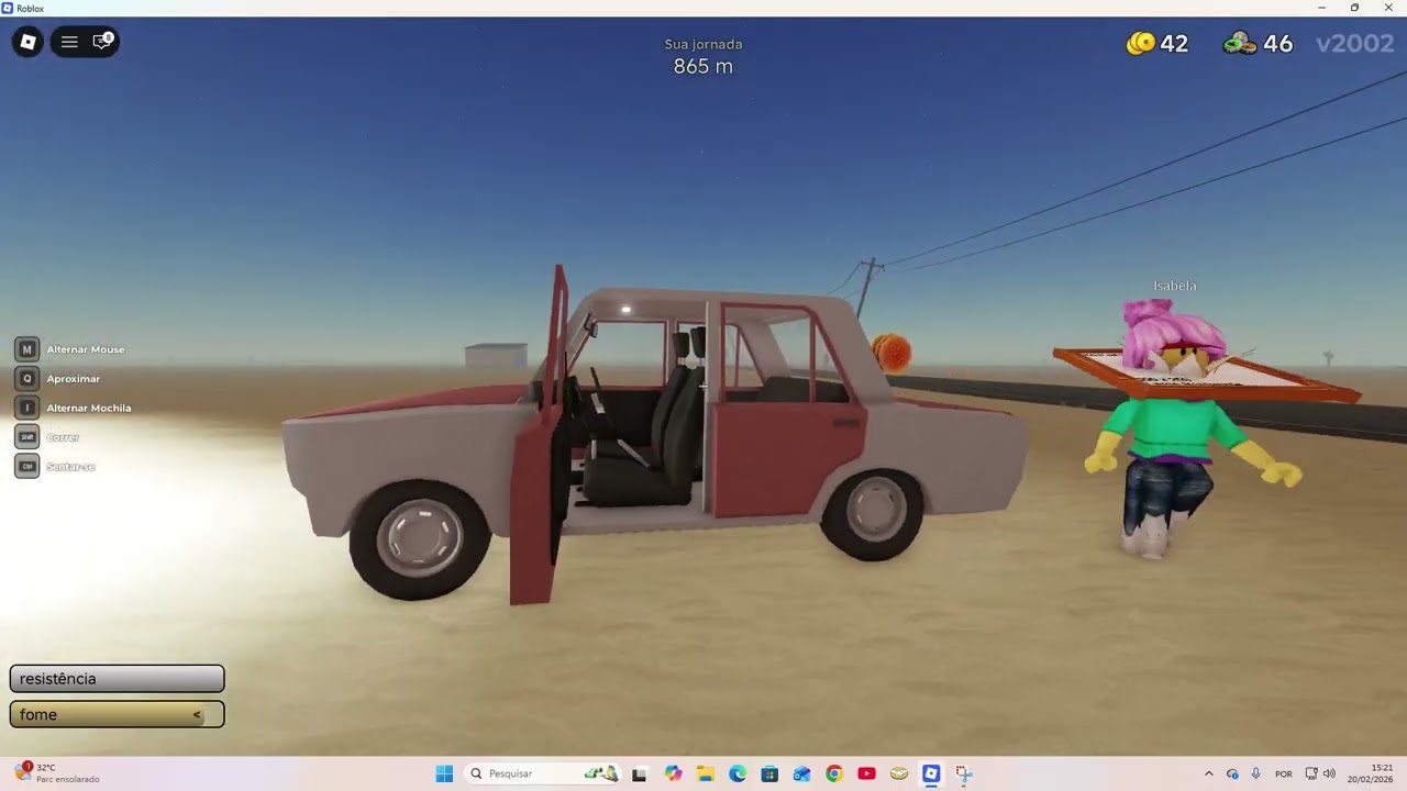 Jogando a dusty trip com Isabela