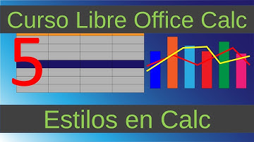 Curso Libre Office Calc. Estilos en Calc. Vídeo 5.