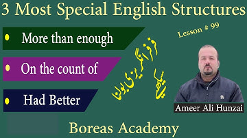 Advanced English structures | most special English structures | spoken structure | By Ameer Ali
