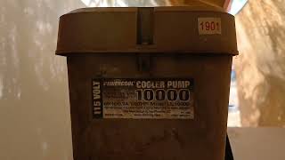 Installing new Swamp cooler pump