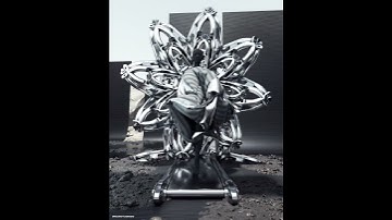 zeitgeist       #3d #nft #animation #digitalfashion #surrealism #catwalk #cgi #metal #digitalart