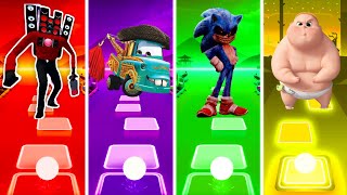 Titan Speakerman Vs TowMater Vs Sonic Exe Vs Boss Baby - Tiles Hop EDM Rush!