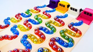 Marble Run Race ASMR☆HABA　quadruple　Slope truck  #56