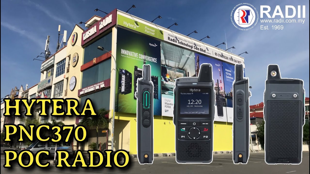 [Unboxing] Hytera PNC370 Push-to-Talk over Cellular (POC) Walkie-Talkie Radio