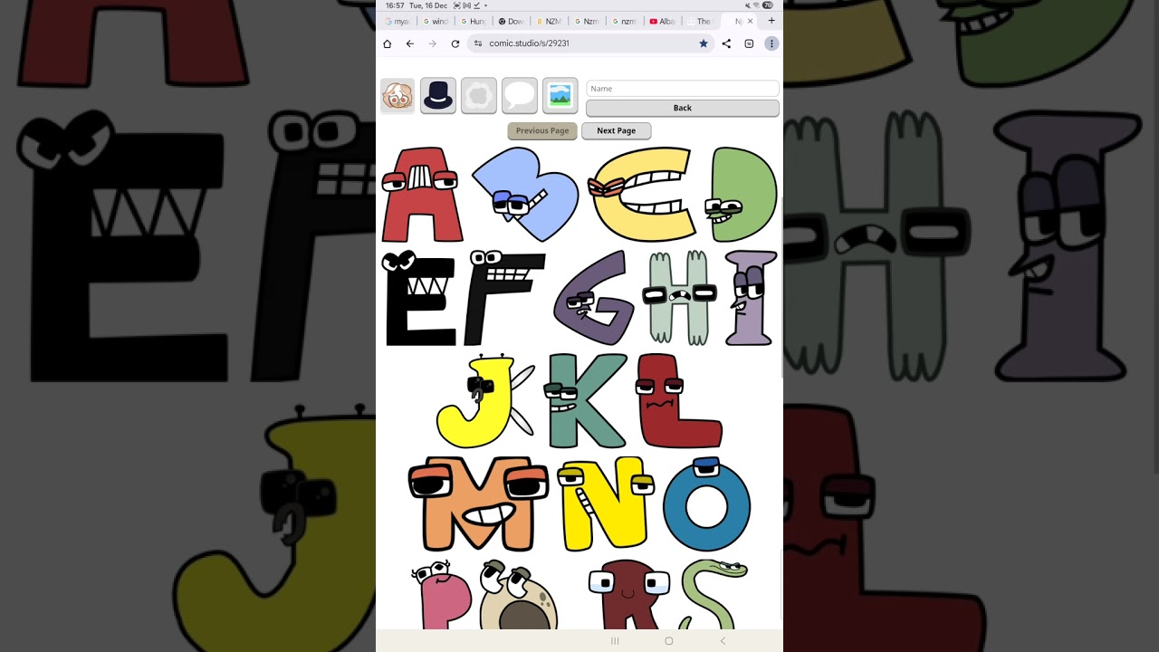 Filipino alphabet lore but B with Ns role 