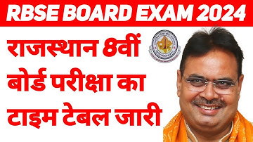 Rbse 8th class time table 2024 declared सबसे पहले यहां से देखे 🔥💯