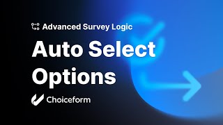 Auto Select Options