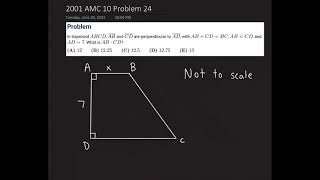 2001 AMC 10 Problem 24 | Arnesh Sharma