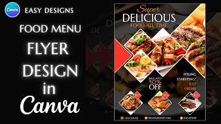 Create a Stunning Restaurant Flyer Design in Canva Tutorial