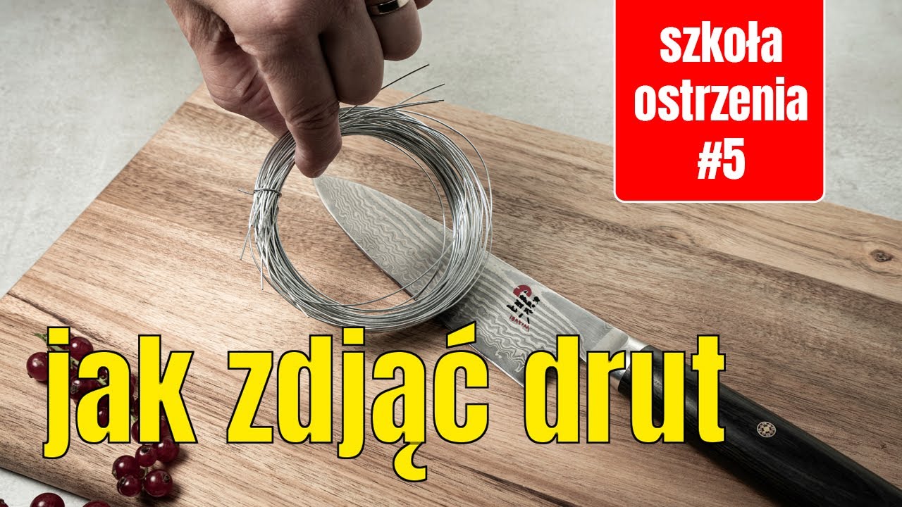 Jak ZDJĄĆ DRUT ze Świeżo Naostrzonego japońskiego noża?