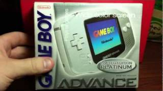 [Unboxing #37] Nintendo Game Boy Advance (GBA) - Limited Edition Platinum screenshot 1