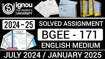 BEGG 171 SOLVED ASSIGNMENT 2024-25 IN ENGLISH | BEGG 171 SOLVED ASSIGNMENT 2024-25 | BEGG 171