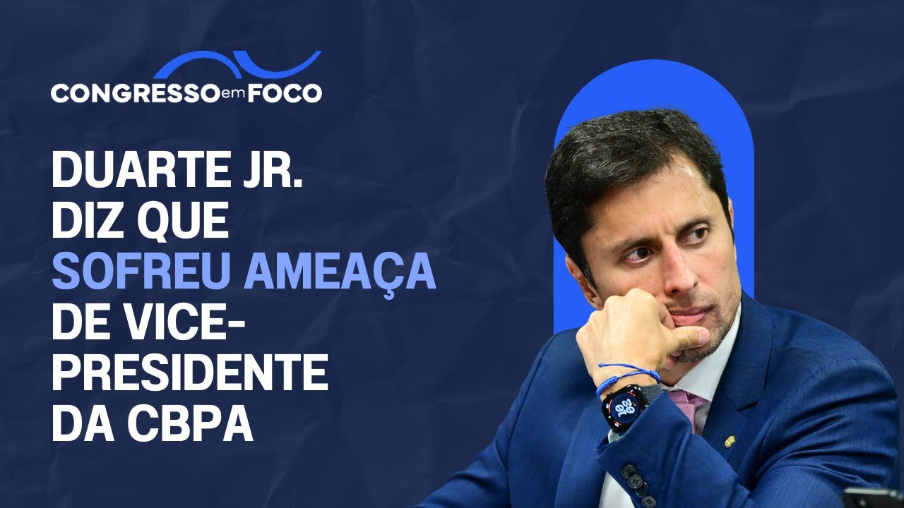 Duarte Jr. diz que sofreu ameaça de vice-presidente da CBPA Duarte Jr. diz que sofreu ameaça de vice-presidente da CBPA
