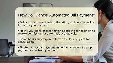 How Do I Cancel Automated Bill Payment? - The Time Management Pro