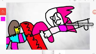 Betty Vs Frisk Glitchtale Fan Art