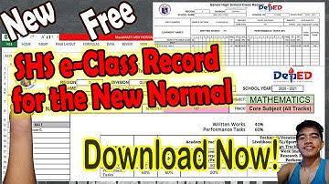 SHS E-Class Record for the New Normal