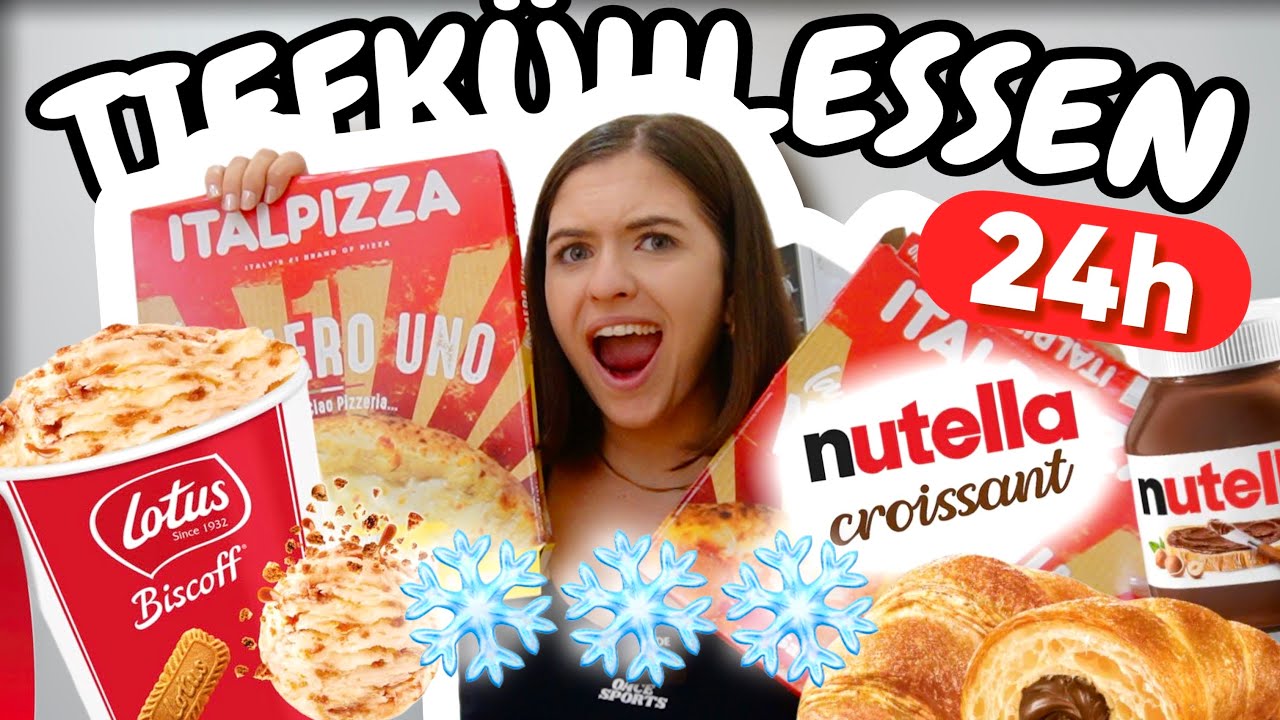 24h nur TIEFKÜHLPRODUKTE essen🥶❄️!!