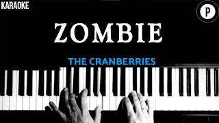 Zombie - The Cranberries KARAOKE Slowed Acoustic Piano Instrumental COVER LYRICS