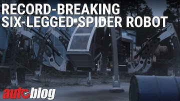 Record breaking six-legged spider robot