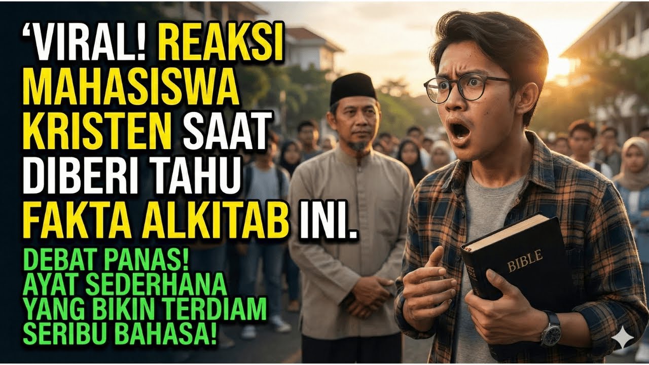 VIRAL! Reaksi Mahasiswa Kristen Saat Diberi Tahu Fakta Alkitab Ini.