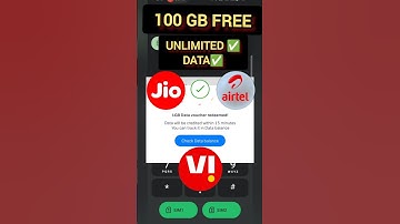 100 GB FREE Unlimited Data✅ | jio 5g unlimited free data trick | airtel/vi #shorts #unlimited #data