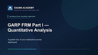 FRM P1 B2 Course Dashboard Preview | Exams Academy