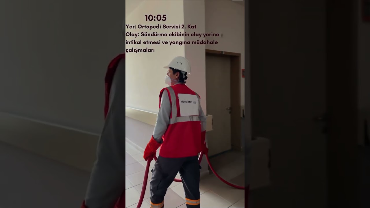 Erdemli Devlet Hastanesi Gerçeği Aratmayan Yangın Tatbikatı ( Kırmızı Kod )