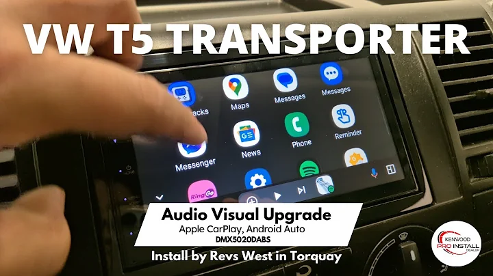 VW T5 Gets Budget-Friendly CarPlay, Android DMX5020DABS #vwt5 #vanlife #caraudio