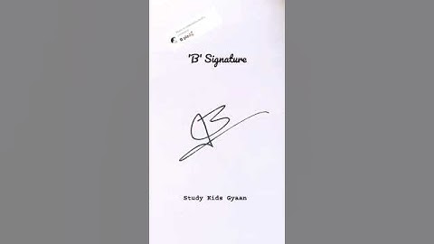 B Short Signature idea || HN Creations || #viral #art #draw #signature