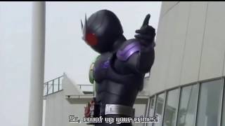 Kamen rider w's first henshin (this footage belongs to the toei
company)