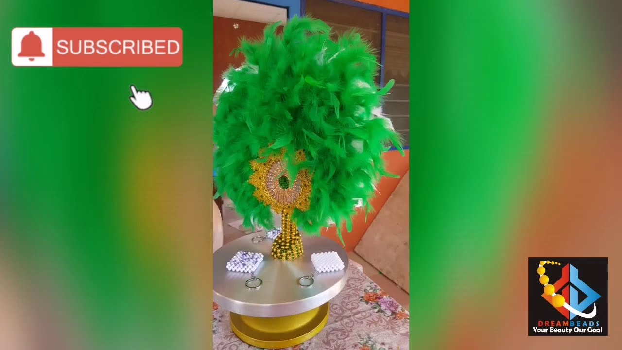 How to make a 2 in 1 bridal Hand Fan PART 3 YouTube