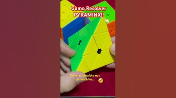 🤓Como montar Pyraminx: Tutorial completo e rápido para iniciantes! #pyraminxcube #cubomagico #cube