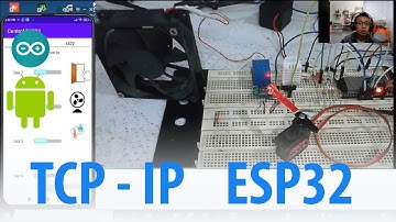 Control Luces, Puerta, Ventilador  con ESP32 y App en Android Studio TCP/IP  - Funcionamiento