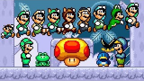 Super Mario Bros. X (SMBX 1.4.5) LUIGI GFX!! (SMW Style)