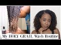 My Holy Grail Wash Routine For Low Porosity Natural Hair START to FINISH | How I Break My Gel Cast