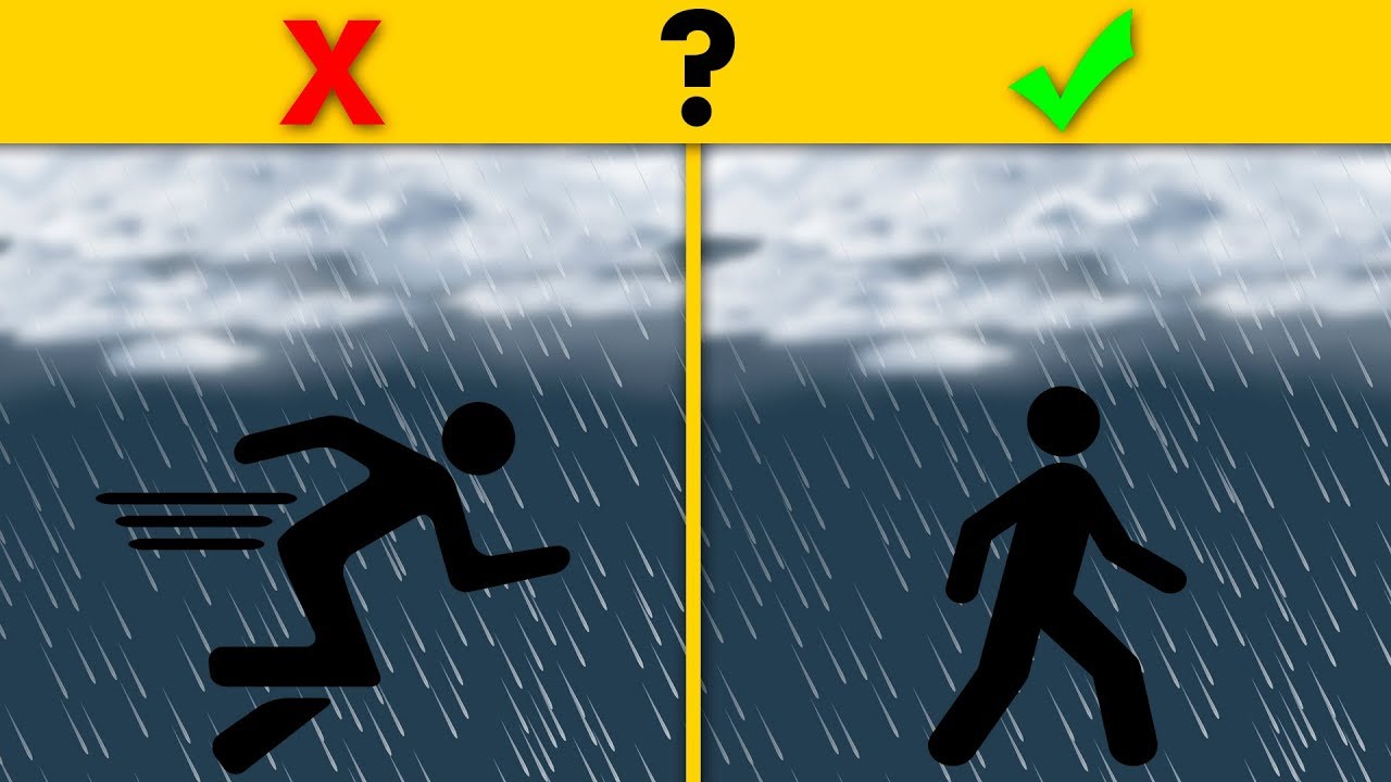 É melhor ANDAR ou CORRER na chuva? – FATOS RESPONDE