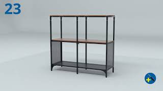 FJALLBO Shelf unit assembly instructions