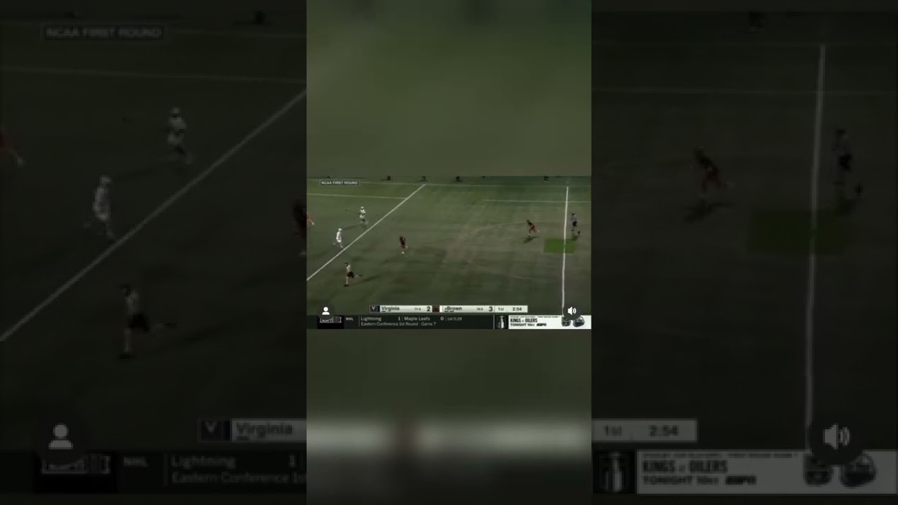 UVA’s Petey Lasalla stays on the field after a violation and buries a goal from downtown