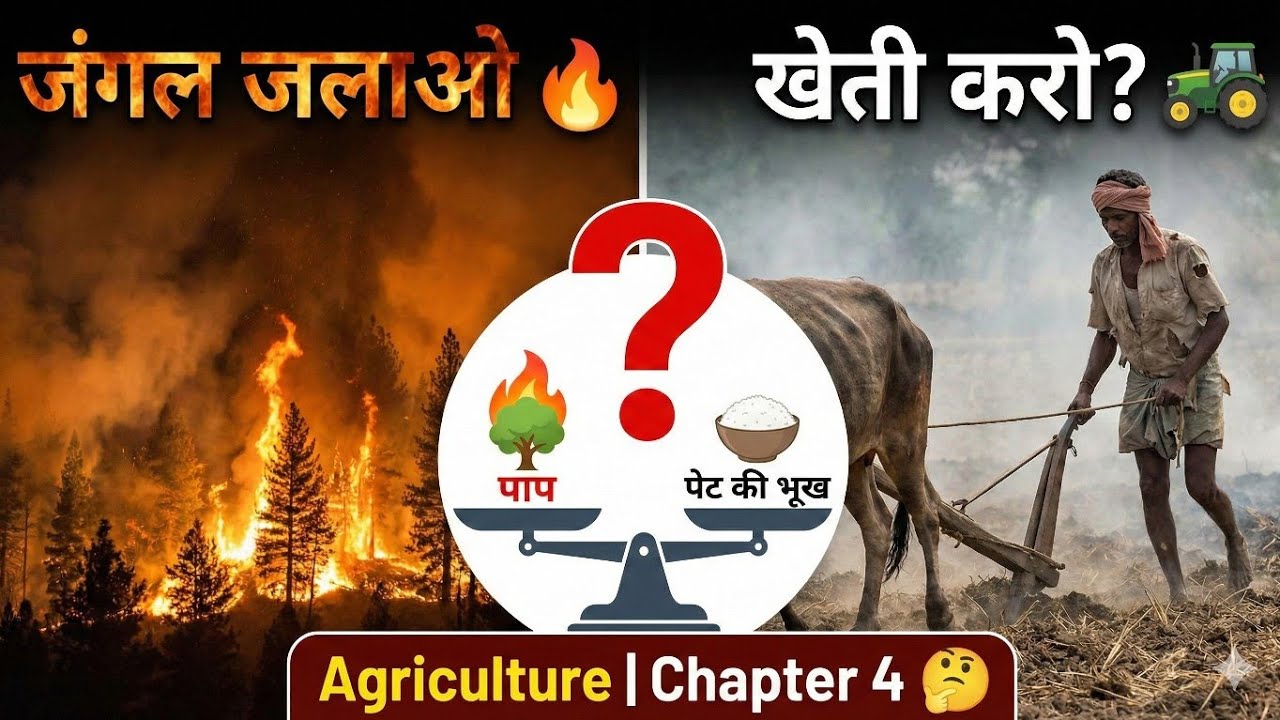 जंगल जलाओ, खेती करो? 🔥 "Slash & Burn" पाप है या पेट की भूख? | Agriculture | Chapter 4