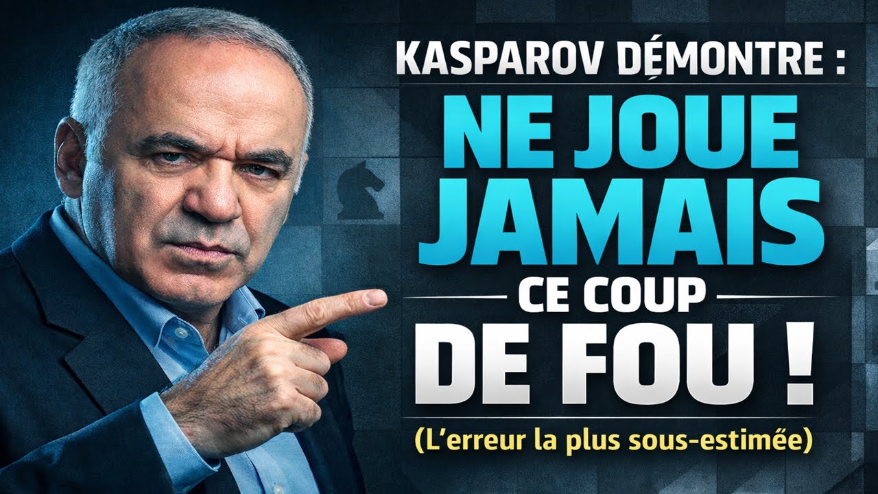 Kasparov démontre : Ne joue JAMAIS ce coup de Fou ! (L'erreur la plus sous-estimée)
