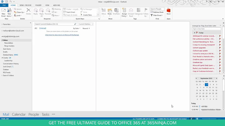 How to Show Your Calendar and Tasks in the Outlook 2013 Inbox