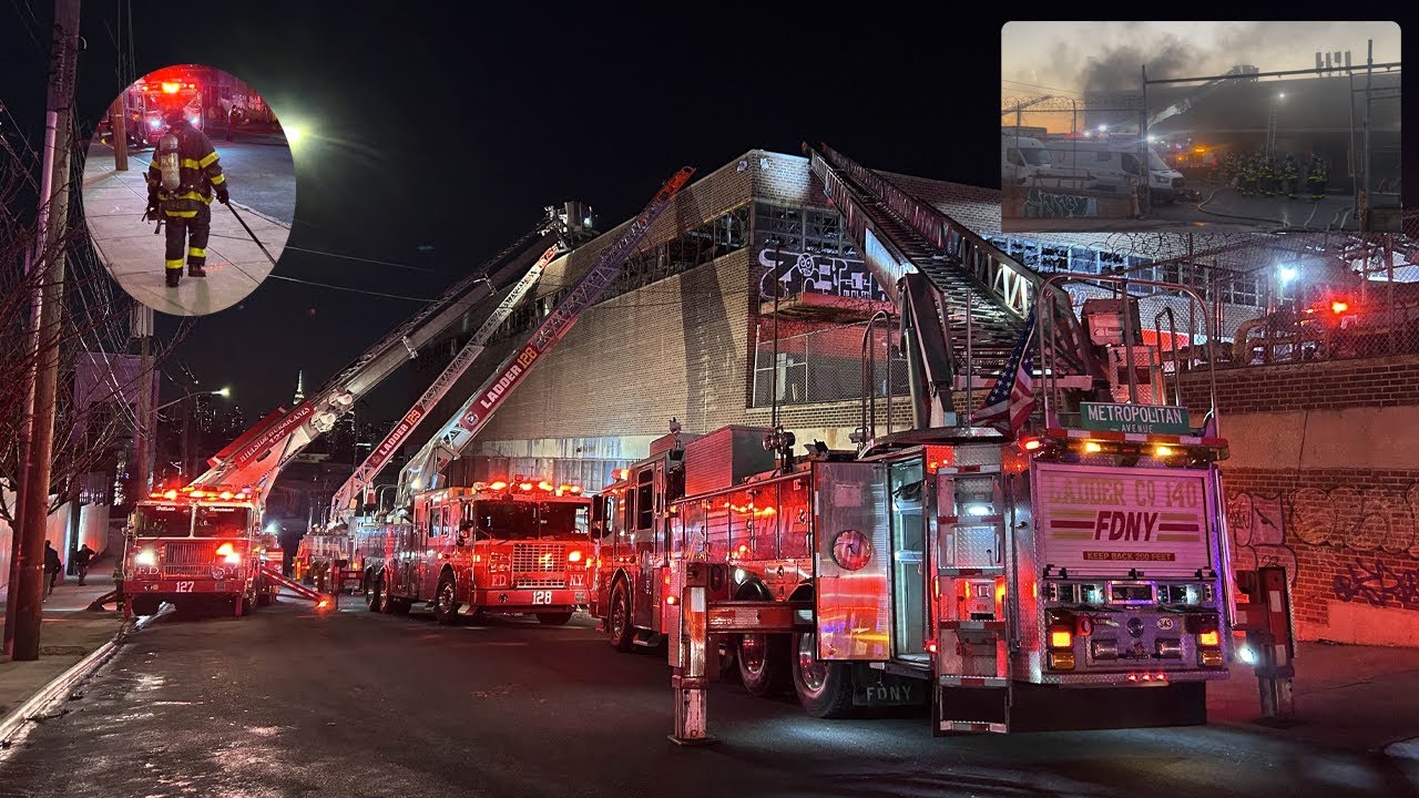 **EARLY ARRIVAL** FDNY Units operating at a queens 2nd alarm box 3022 ...