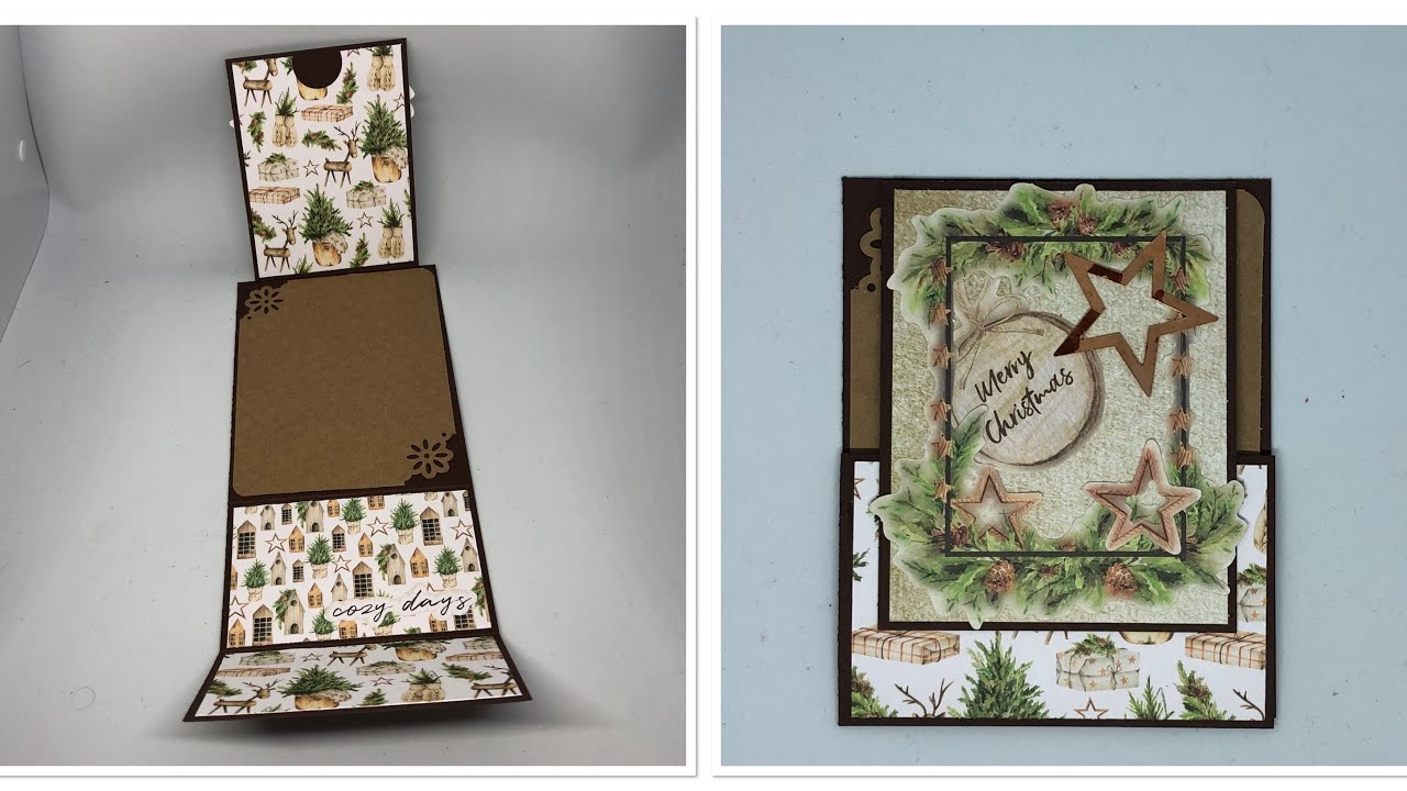 TUTO CARTE surprise FACILE pour carte cadeaux /avec luxe paper block action