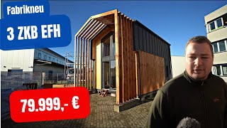 Deutschlands billigstes XXL Tinyhouse 2023: Nur 79.999,- €!3ZKB 70m² 2 Etagen Gästebad Fenster Türen