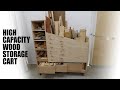 High Capacity Wood Storage Cart