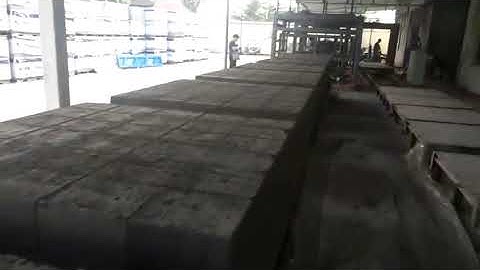 Clc Block Cutting Machine Working Video